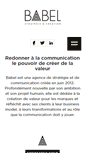 Mobile Screenshot of agencebabel.com